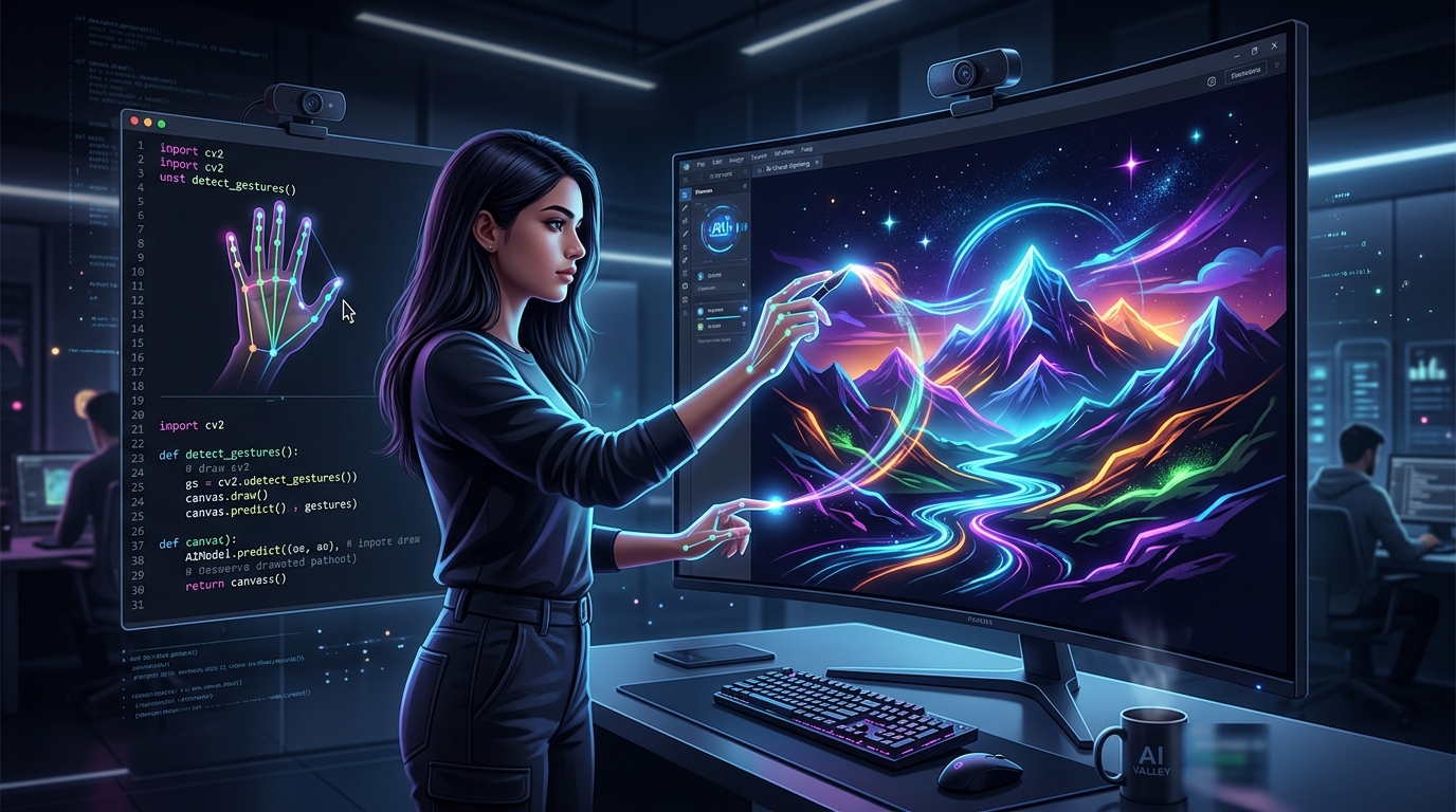 Build an AI Virtual Painter: Step-by-Step Python Tutorial | AI Valley Panchkula