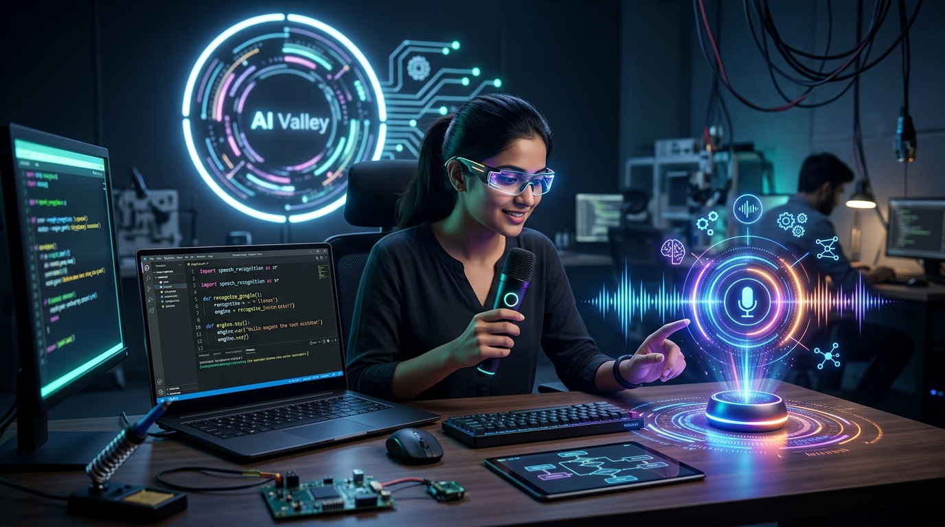 Build Your Own AI Voice Assistant: Step-by-Step Python Tutorial | AI Valley Chandigarh