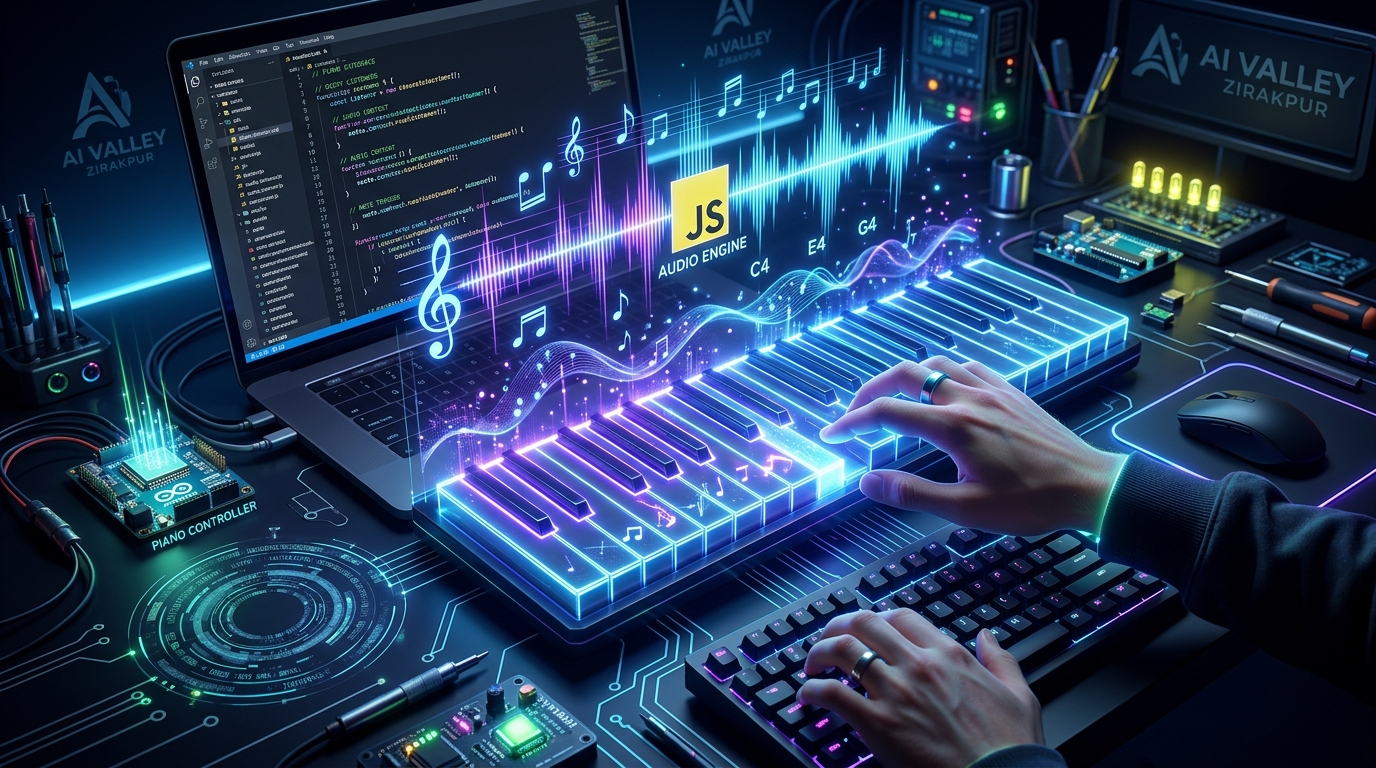 Build an Interactive Digital Piano: Step-by-Step JavaScript Tutorial | AI Valley Zirakpur