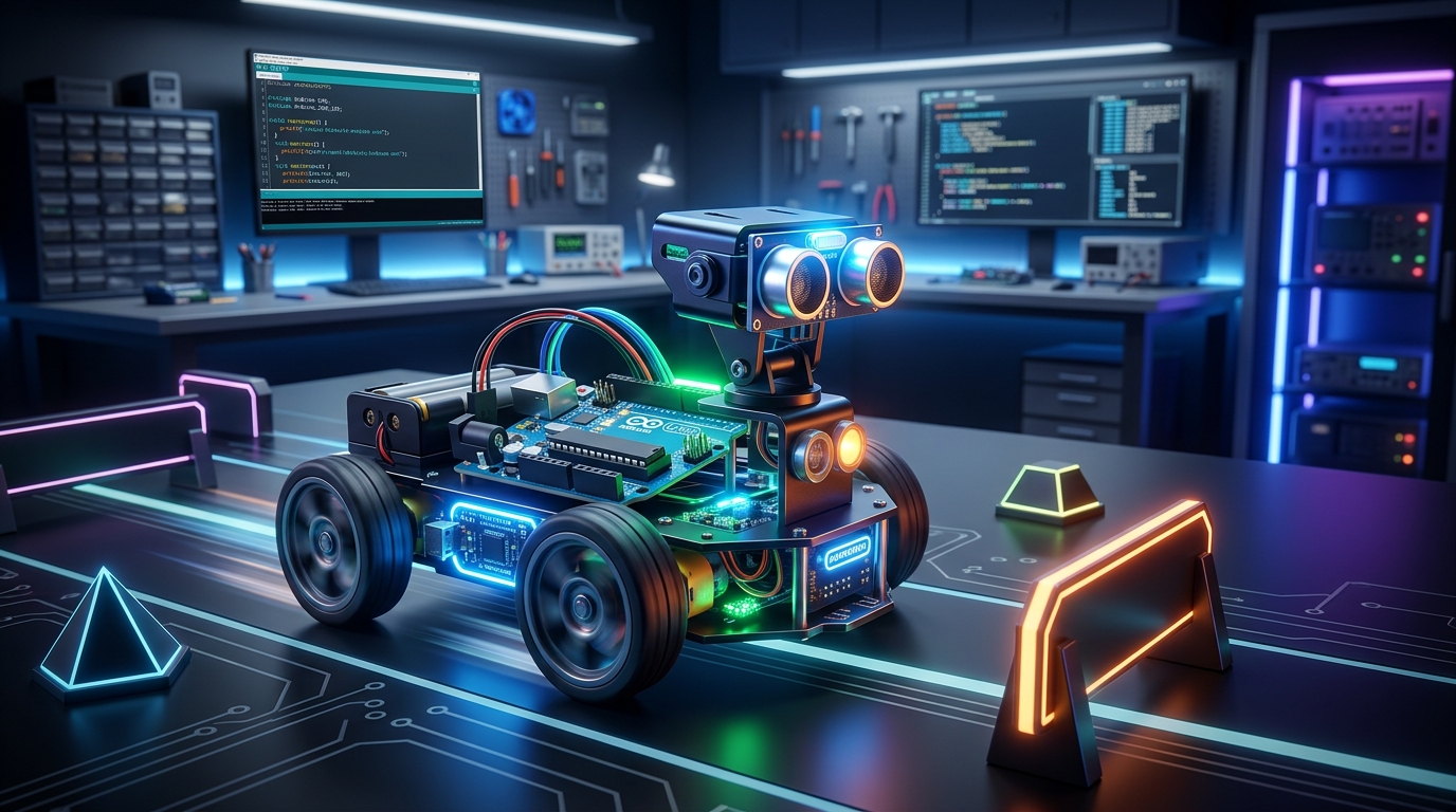 Build a Smart Obstacle-Avoiding Robot: Step-by-Step Arduino Tutorial | AI Valley Zirakpur